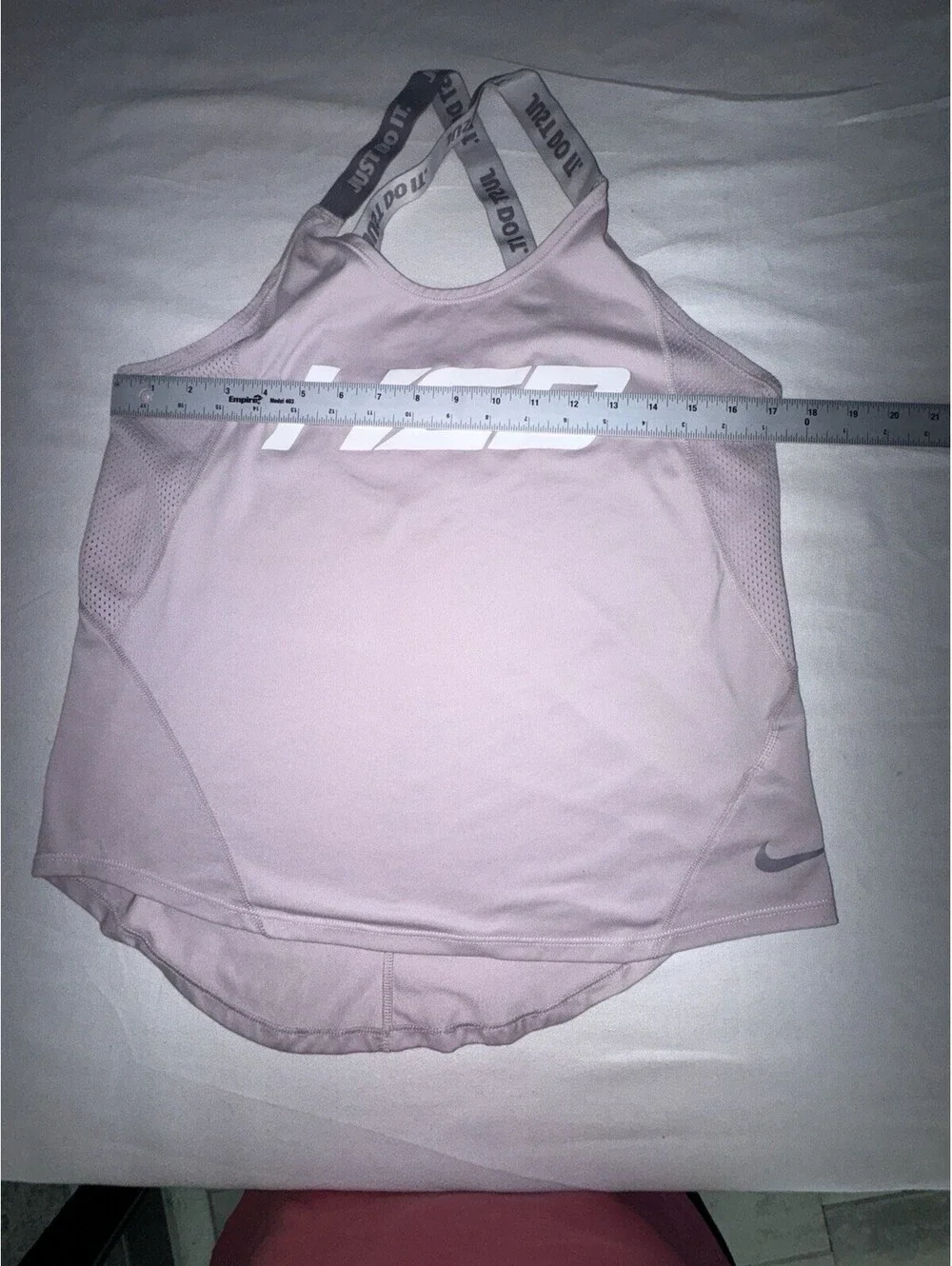 Nike Womens Dri FIT Racerback Tank Top Pink Athletic HCB Custom Boats Fishing